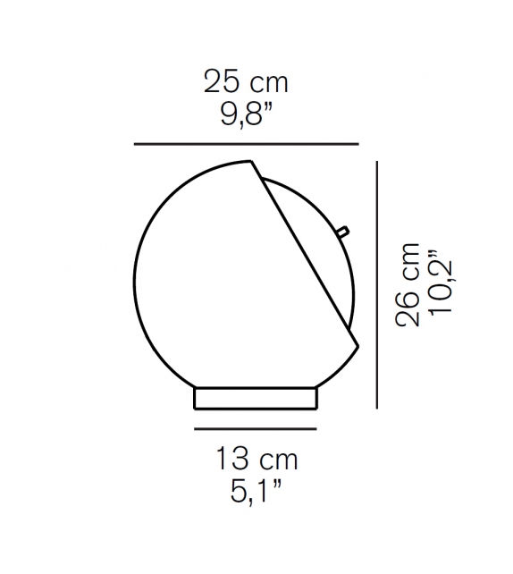 Cylinda Tischlampe Oluce