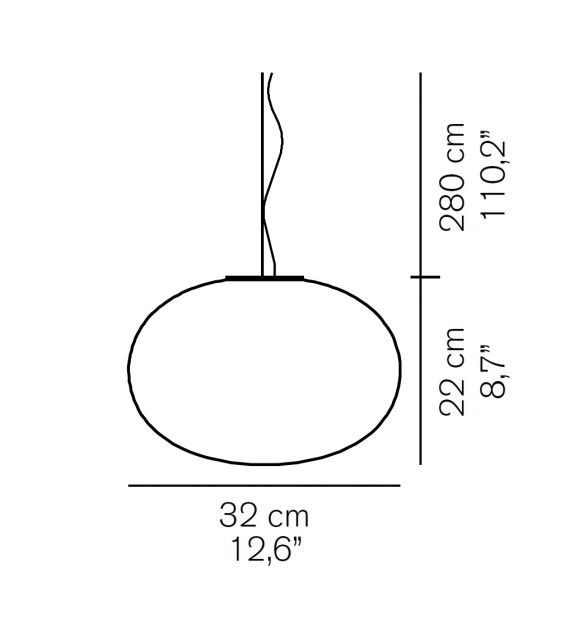 Alba Single Oluce Suspension