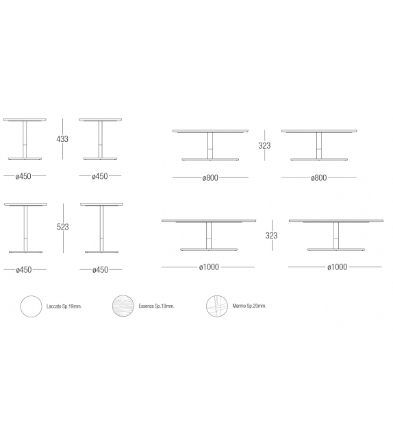 Stiletto MisuraEmme Table Basse