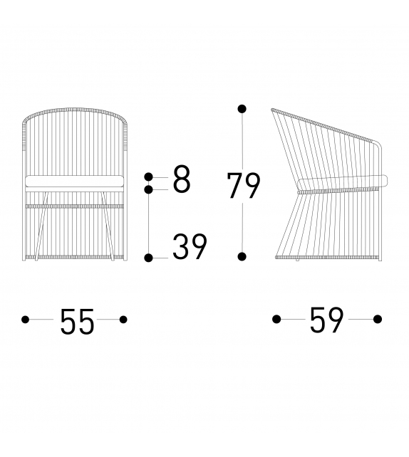 Tibidabo Armchair Varaschin