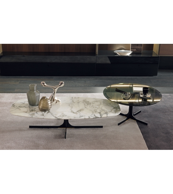 Janus MisuraEmme Table Basse avec Plateau en Verre