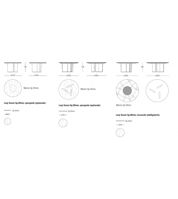 Ala Round MisuraEmme Table