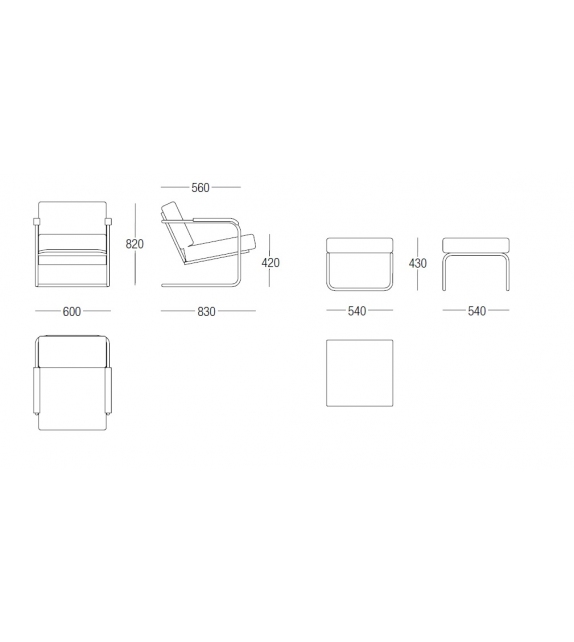 WM Small Armchair MisuraEmme