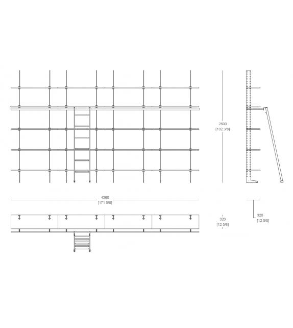 Elegie MisuraEmme Bookshelf