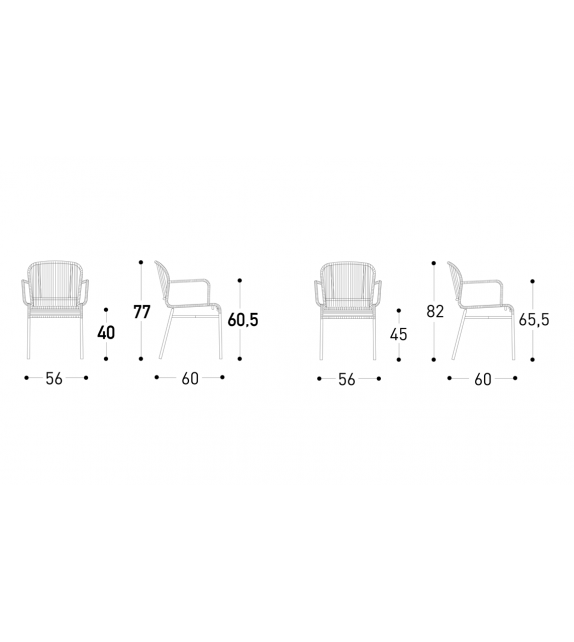 Cricket Varaschin Chaise Avec Accoudoirs