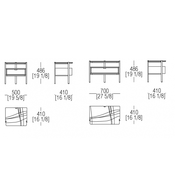 Eros MisuraEmme Table de Chevet