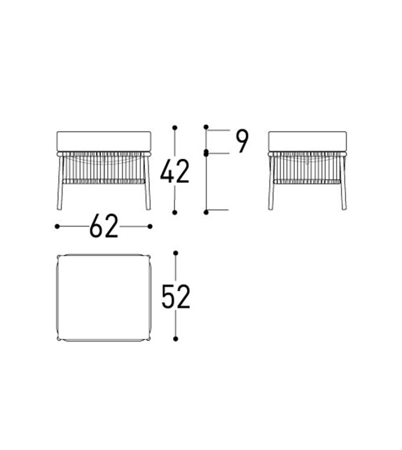 Cricket Pouf Varaschin
