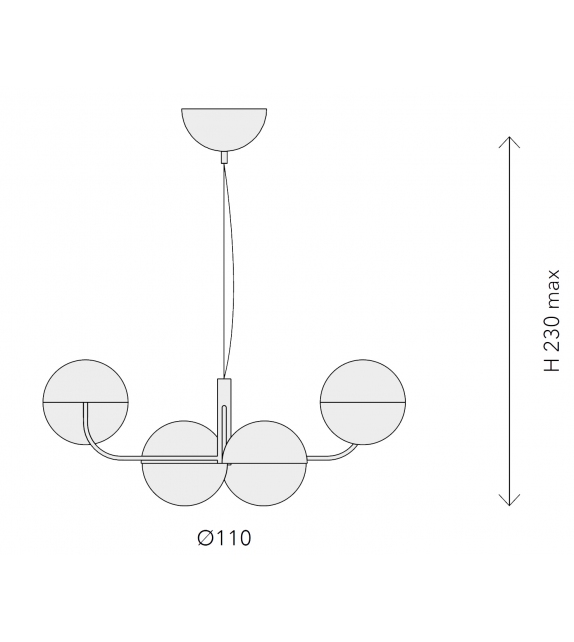 Elisabeth Penta Hängeleuchte