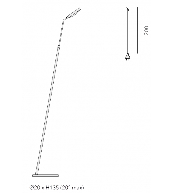 Spoon Penta Lampadaire