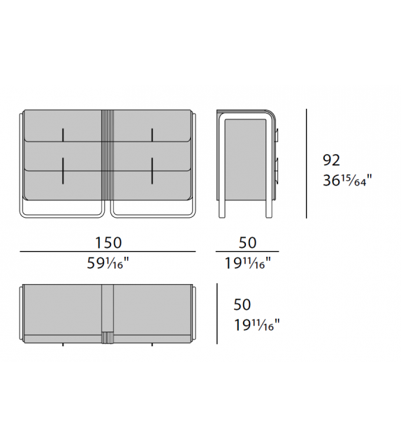 Eclipse Turri Cassettiera