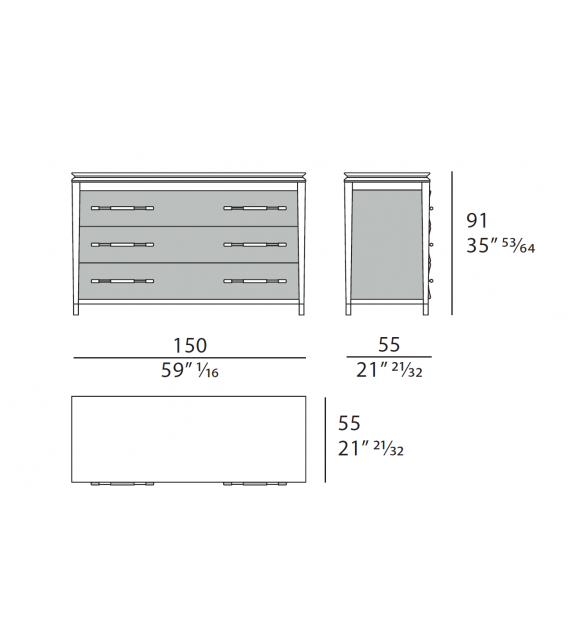 Noir Turri Chest of Drawers