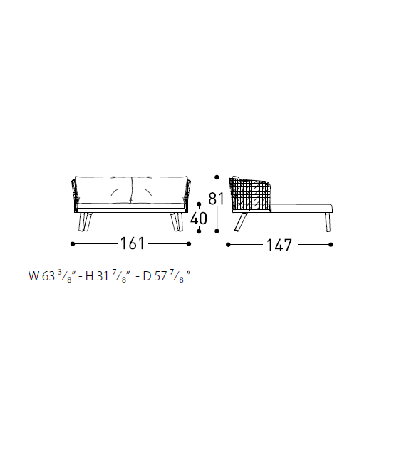 Emma Daybed Compact Varaschin