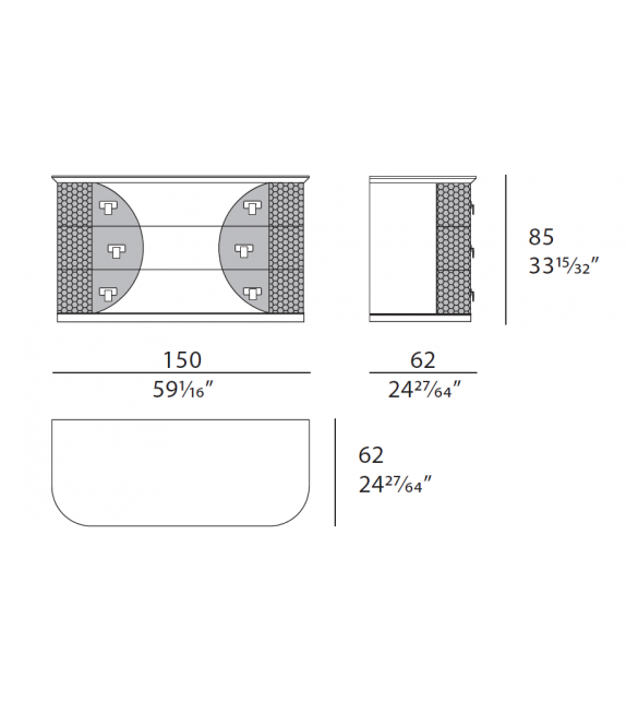 Vogue Turri Cassettiera