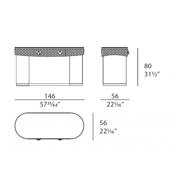 Vogue Turri Toilettentisch