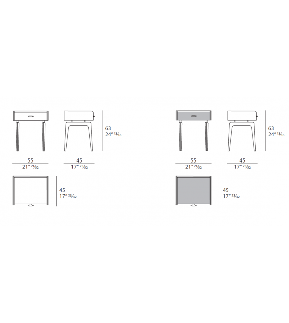 Blues Turri Table De Chevet