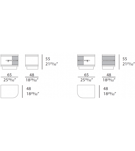 Diamond Turri Bedside Table