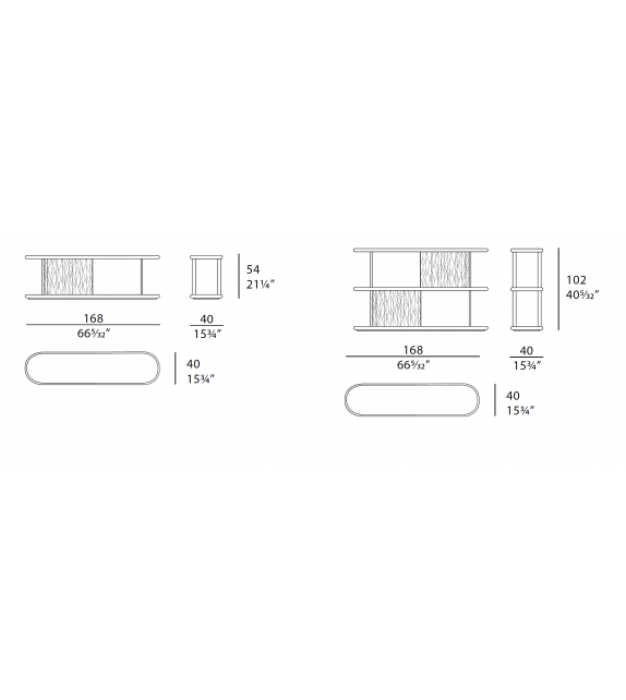 Roma Turri Bücherregal