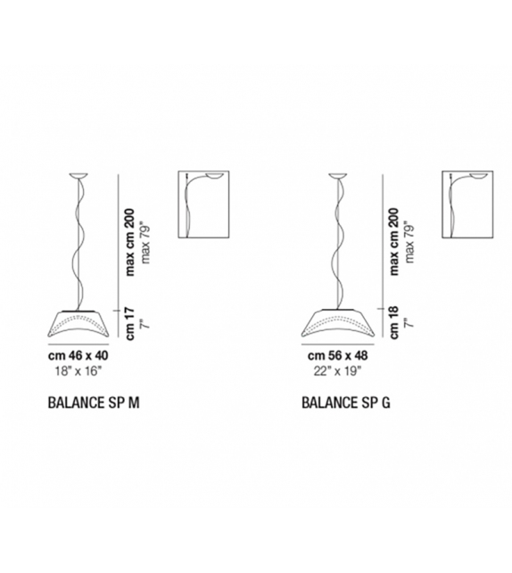 Balance Vistosi Hanging Lamp