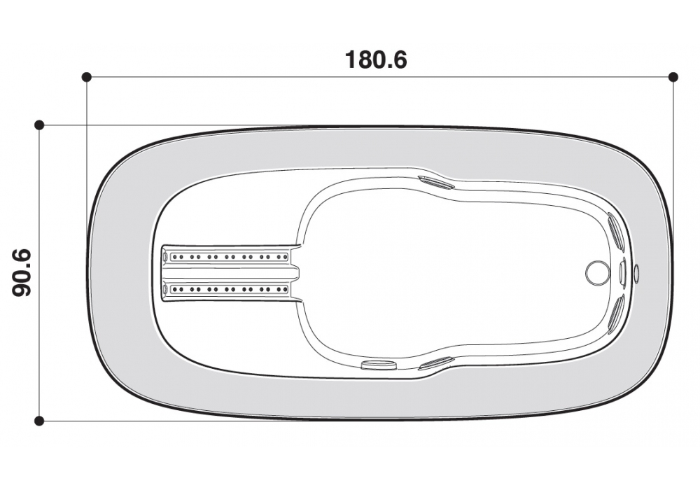 Muse Jacuzzi Bathtub - Milia Shop