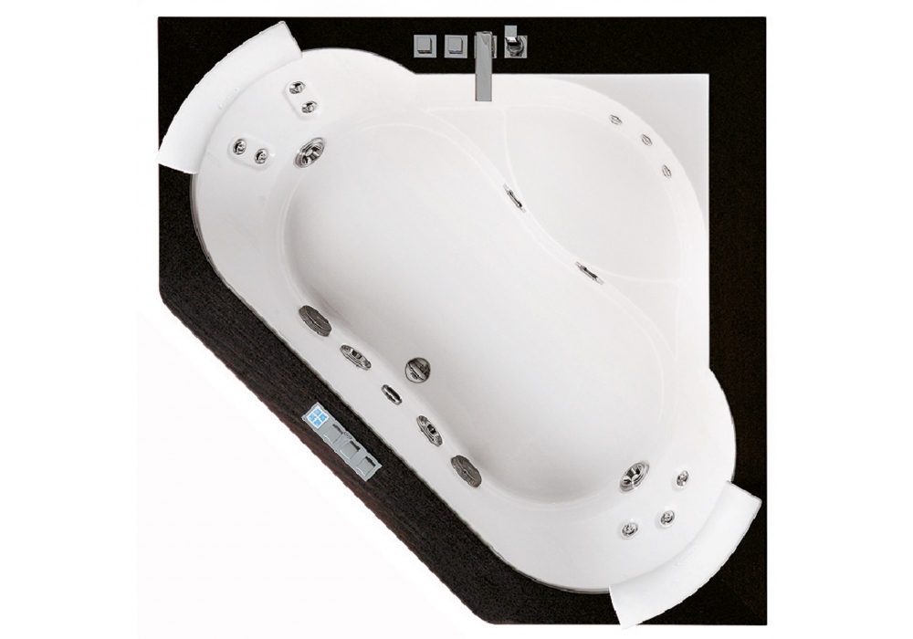 Aura Corner 160 Wood Jacuzzi Bathtub Milia Shop