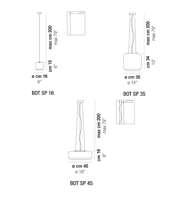 Bot Vistosi Hanging Lamp