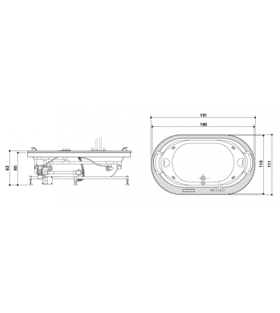 Opalia Wood Jacuzzi Bathtub Milia Shop