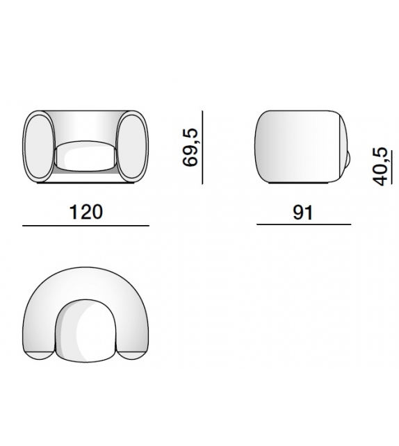 Cinnamon Molteni&C Armchair