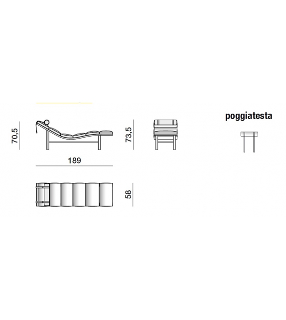 Tuscany Molteni&C Chaise Longue