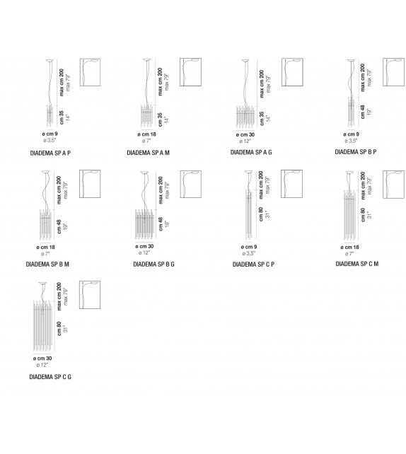 Diadema  Vistosi Lampadario