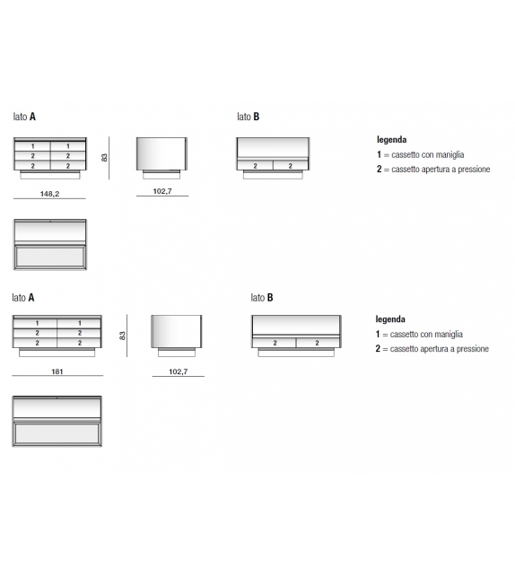 Baltimora Molteni&C Kommode