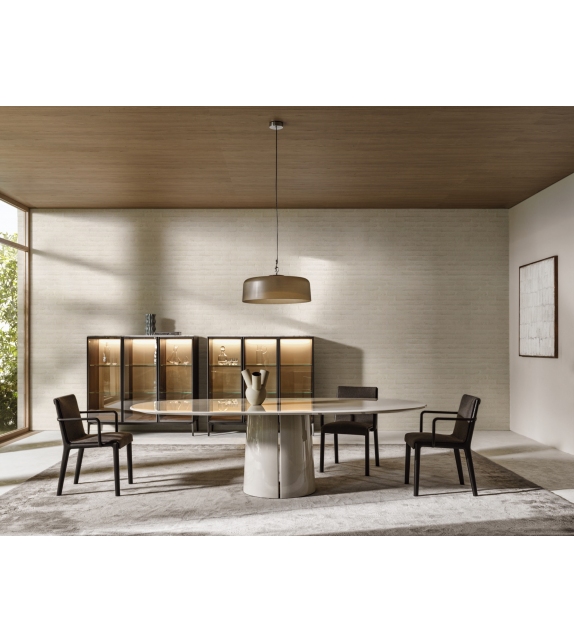 Molteni&C モルテーニ GRADO CENTER TABLE Italian coffee table with glass top - 45°/tavolino - Molteni&C