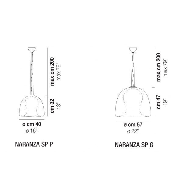 Naranza Vistosi Lampada a Sospensione