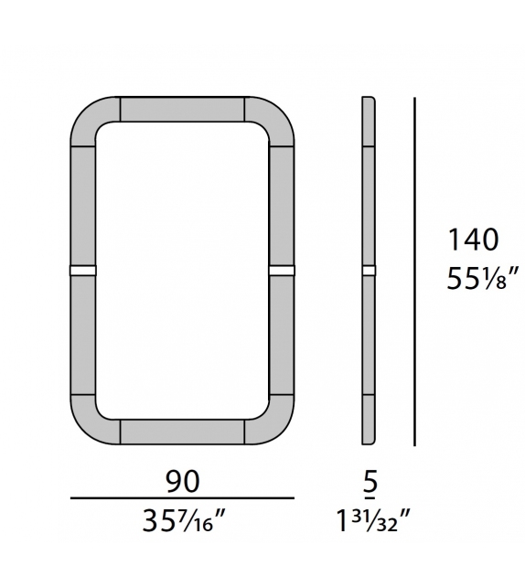 Madison Turri Miroir Tapissé