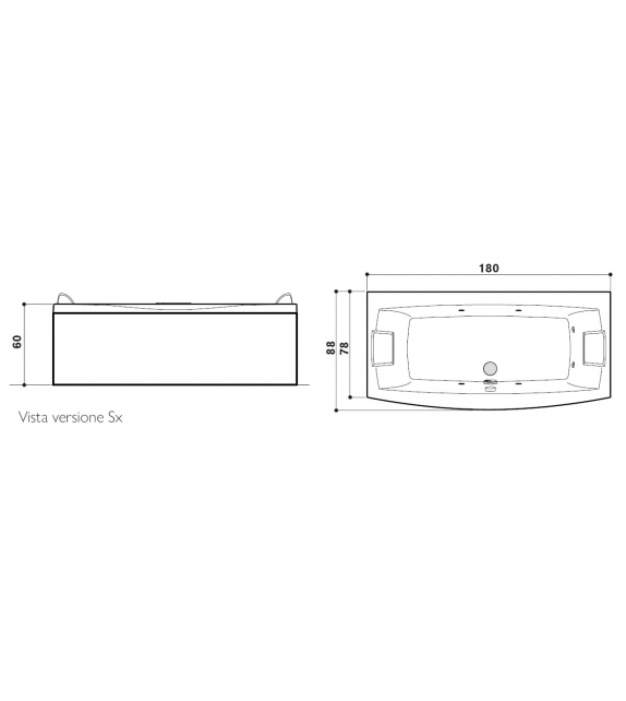 Invita Jacuzzi Bathtub Milia Shop