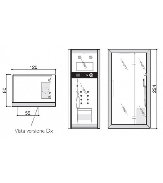 Frame Jacuzzi Shower Cabins Milia Shop
