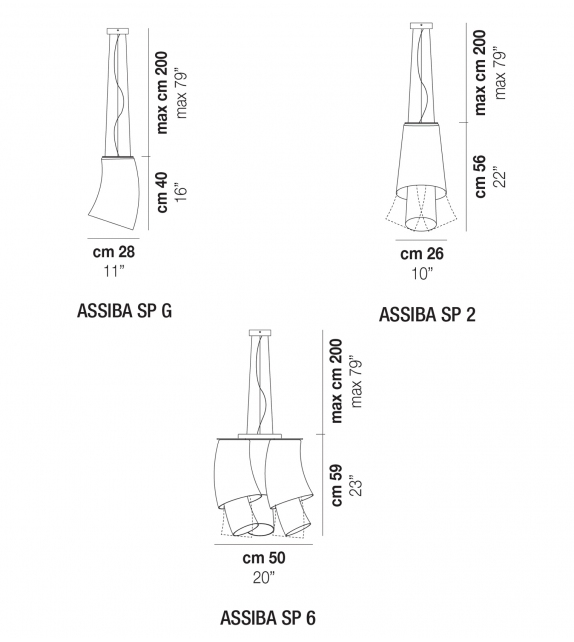 Assiba SP Vistosi Suspension Lamp