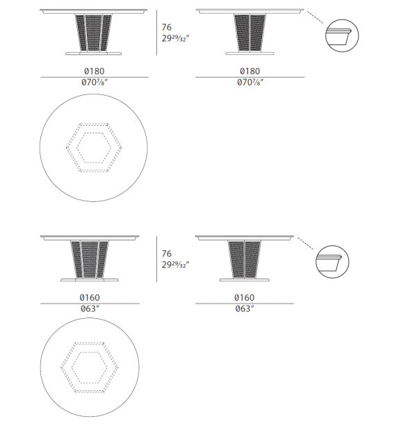 Vogue Turri Round Table