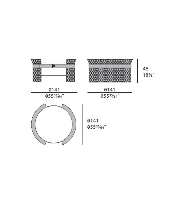Numero Tre Turri Runder Couchtisch