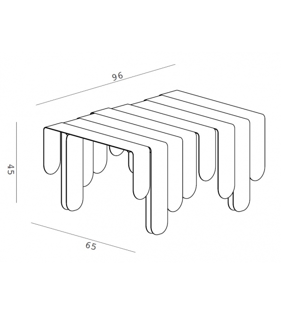Xilo De Castelli Table Basse