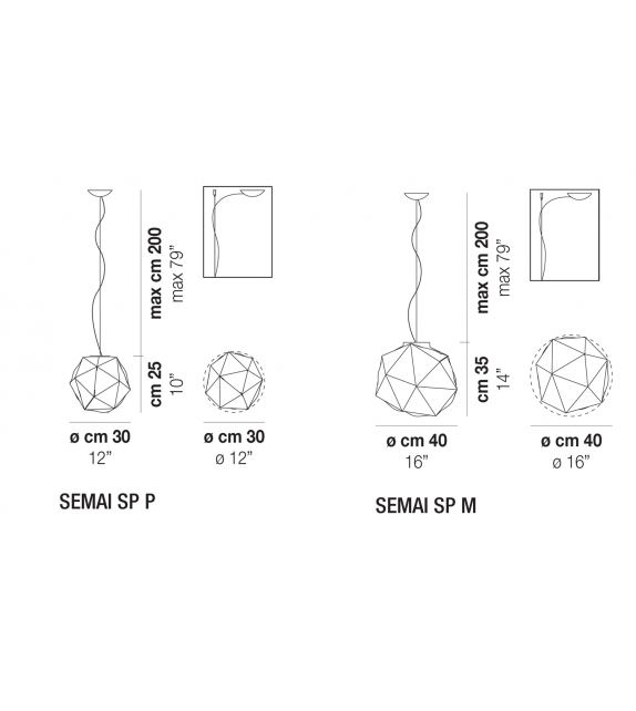 Semai Vistosi Hängeleuchte