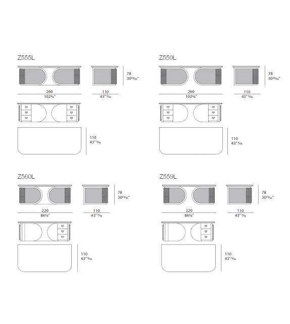 Vogue Turri Schreibtisch