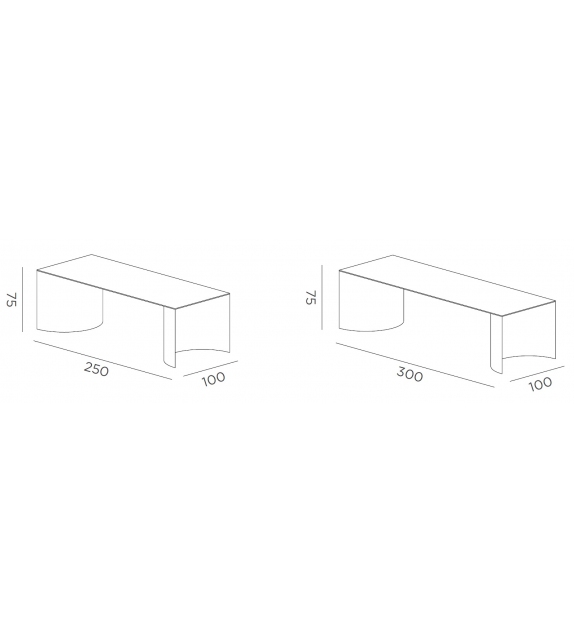 Plateaux of Mirror Table DeCastelli
