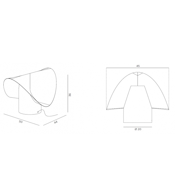 Twist DeCastelli Lámpara de Mesa