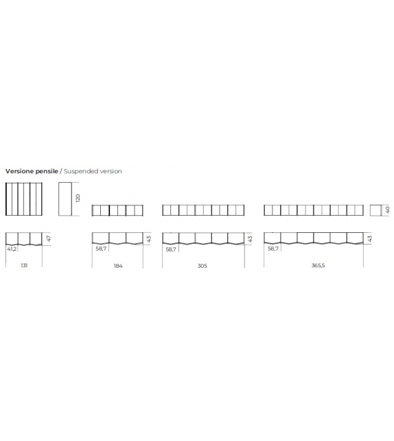 Diedro Gallotti&Radice Meuble Murale