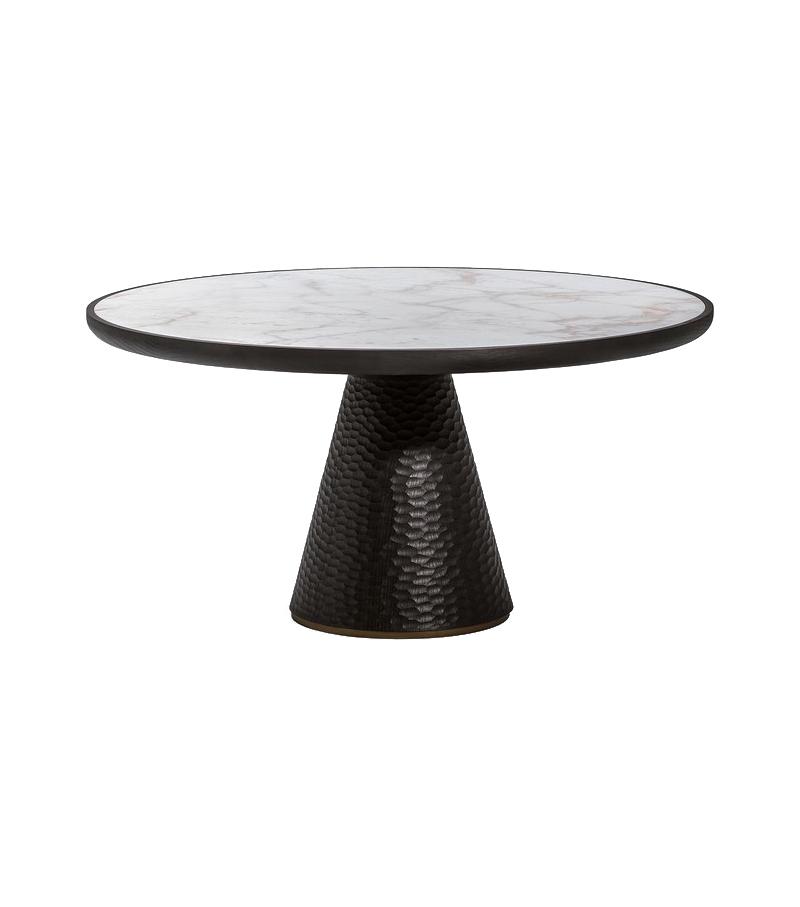 Duo Pedestal Table Poltrona Frau & Ceccotti Collezioni Table Basse