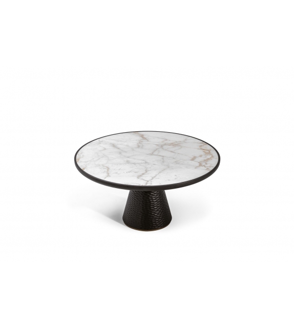 Duo Pedestal Table Poltrona Frau & Ceccotti Collezioni Table Basse