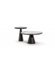 Duo Pedestal Table Poltrona Frau & Ceccotti Collezioni Table Basse