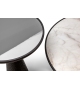 Duo Pedestal Table Poltrona Frau & Ceccotti Collezioni Mesita