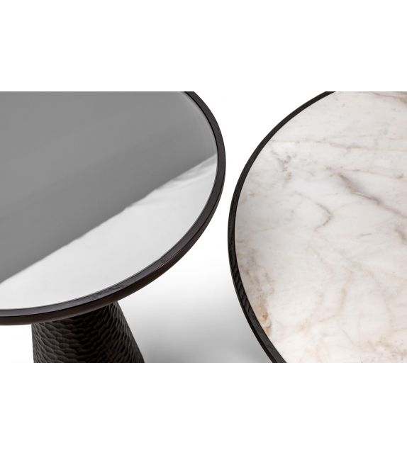 Duo Pedestal Table Poltrona Frau & Ceccotti Collezioni Table Basse