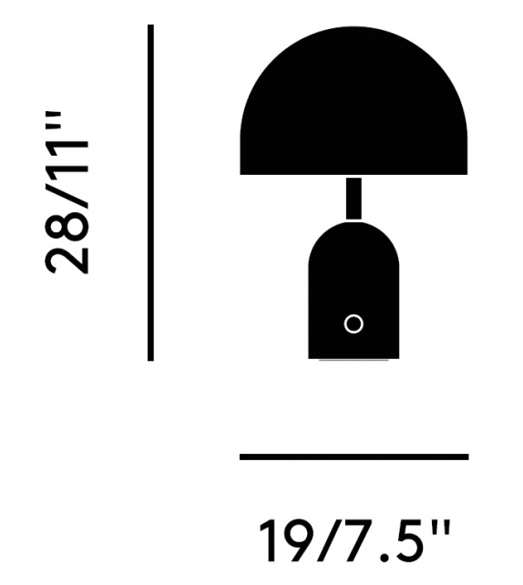 Bell Portable Tom Dixon Table Lamp